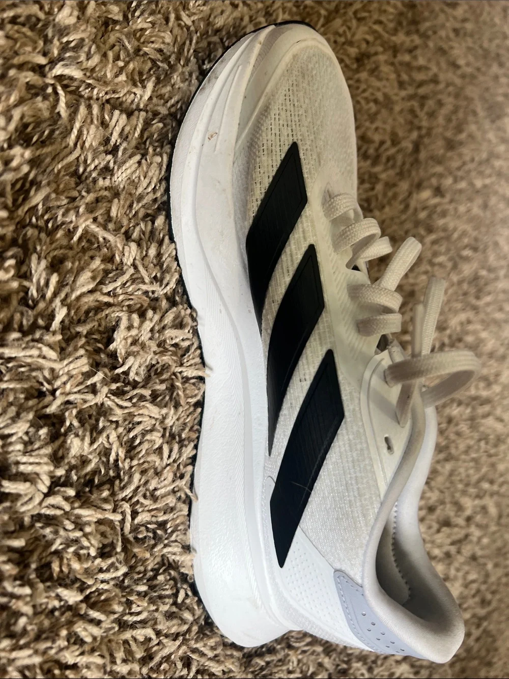 adidas White and Black Men's Athletic Shoes